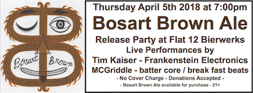 "Bosart Brown Ale" - Release Party- for the Bosart Brown Neighborhood